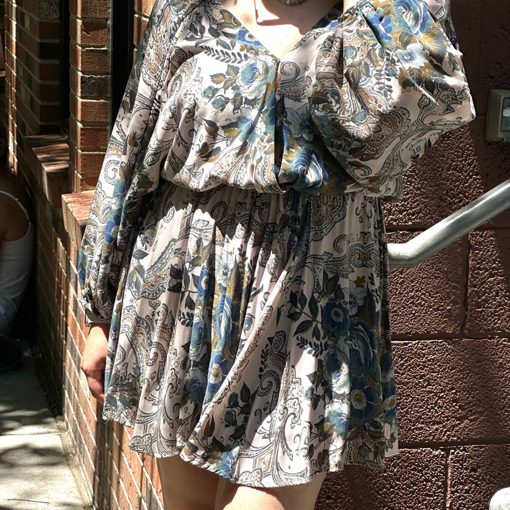 Free People Paisley Mini Dress